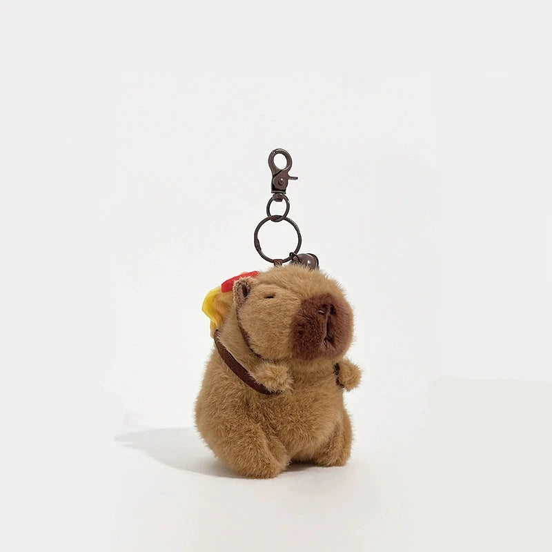 Adorable Capybara Plush Toy Keychain