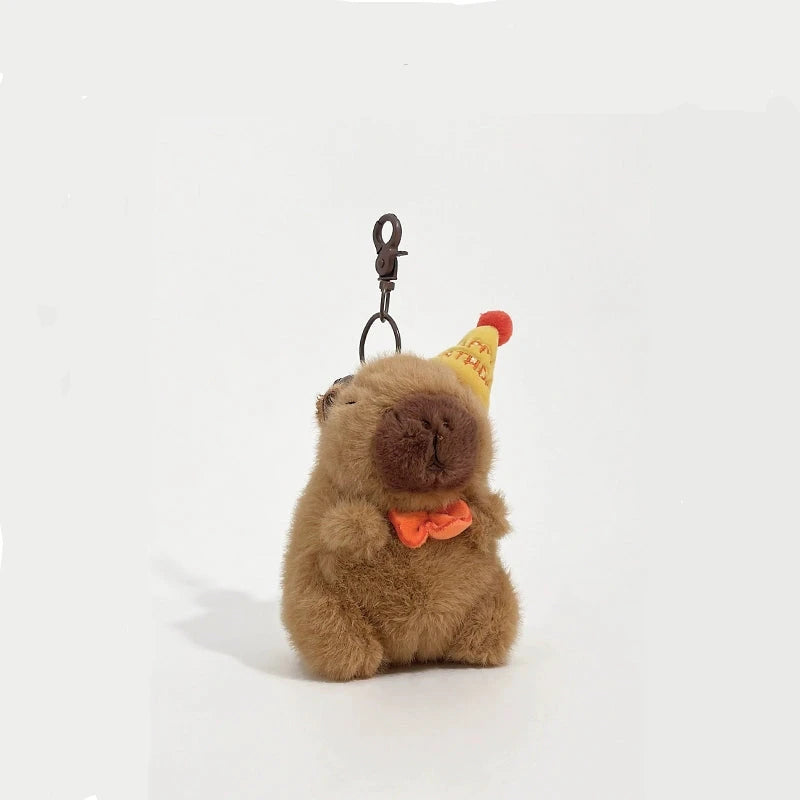 Adorable Capybara Plush Toy Keychain