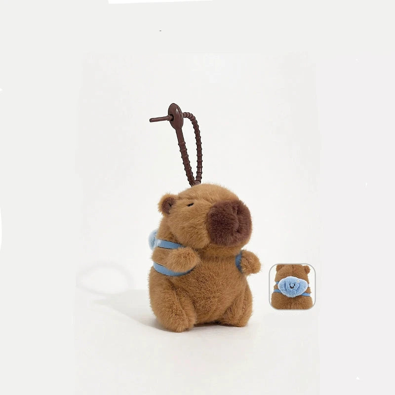 Capybara Plush Toy with Zipper