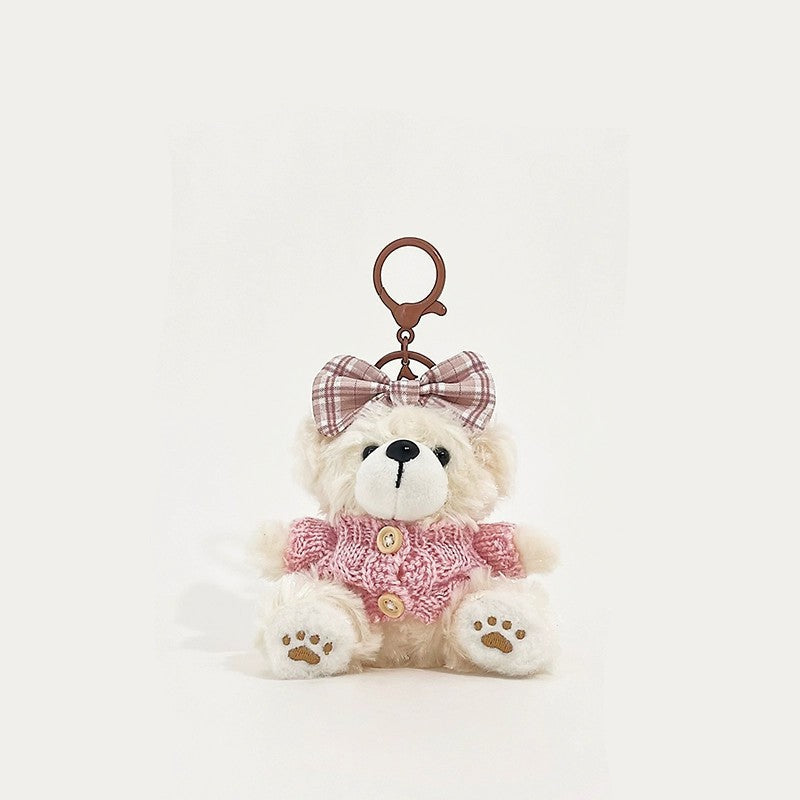 Pink Sweater Bow Cookie Bear