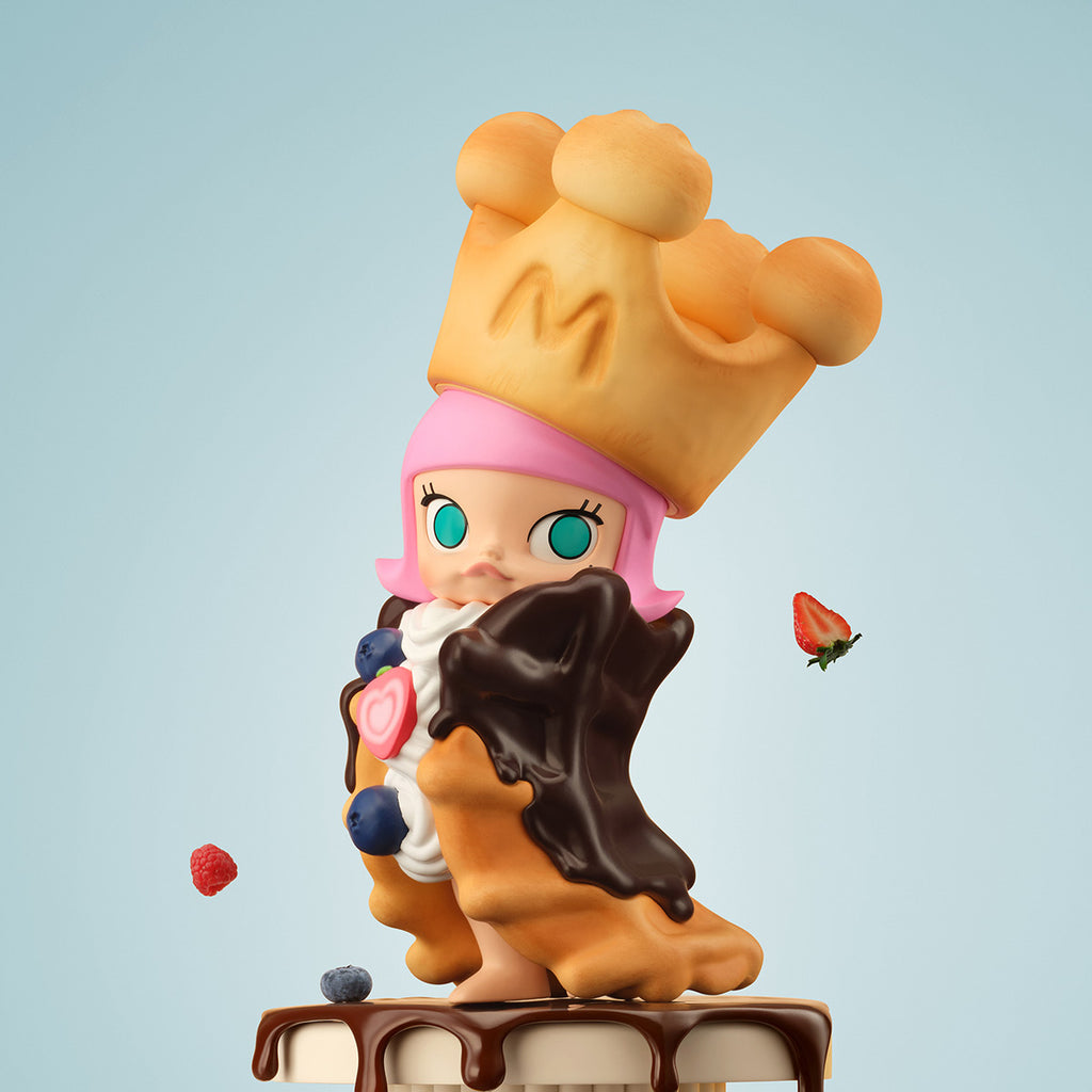 Pop Mart MOLLY Carb-Lover Series Figures Elegant Waffle