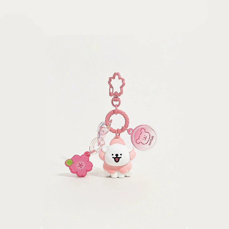 Wreath White Puppy-Cherry Blossom